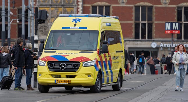 A1-ambulancemelding in Huizen op woensdagmiddag